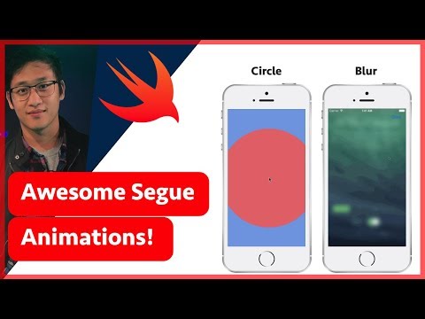 Custom Swift Transitions | Create Animated Segues Like Blur & Circle | iOS (Swift 4 in Xcode 9)