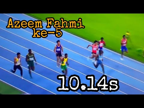 Azeem Fahmi ke-5 FINAL 100m WORLD ATHLETICS U20 2022