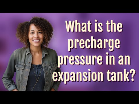 What is the precharge pressure in an expansion tank?