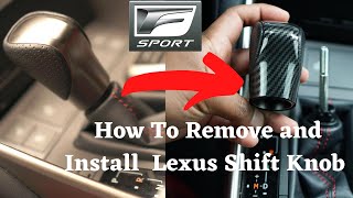 How to change shift Knob on Lexus