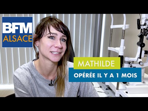 BFM Alsace : Mathilde, 1 mois après son opération de la myopie