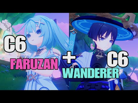 C6 Wanderer + C6 Faruzan Hypercarry Team Showcase | Genshin Impact