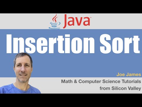 Java: Insertion Sort sorting algorithm