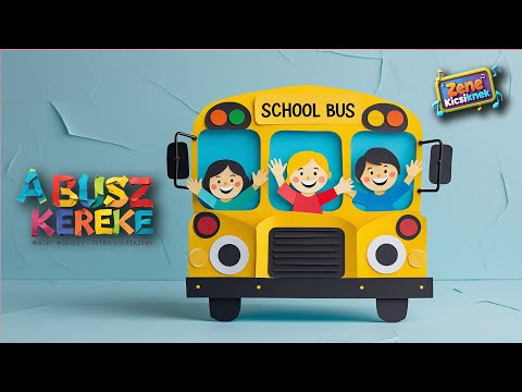 A Busz kereke csak körbe forog 🚍 | A legbulisabb változat | új verszakok | Wacky Wiggles -gyerekzene