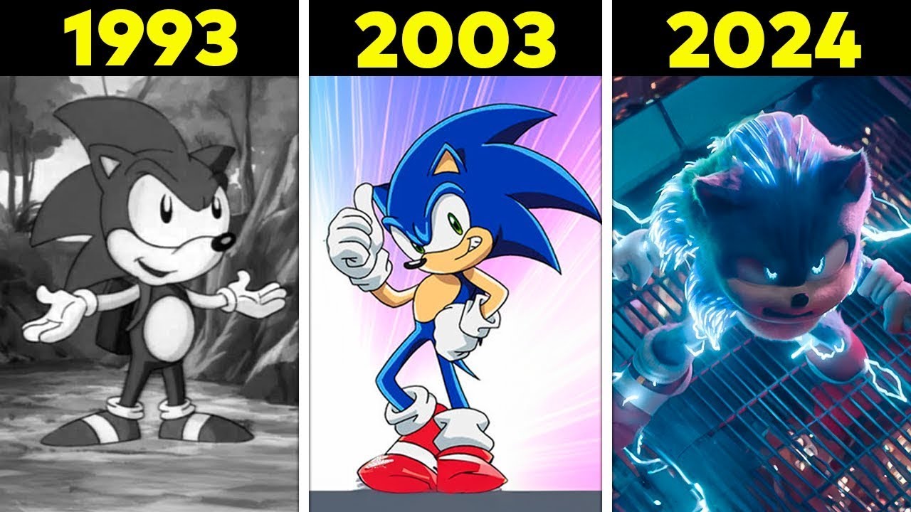 Evolutia Ariciului SONIC In Filme (1993-2024)