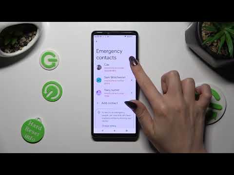 How to Add an Emergency Phone Number/Contact on a SONY Xperia 10 V