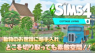 【シムズ4】後編｜動物のお世話に畑手入れ。どこを切り取っても素敵空間!!【TheSims4】