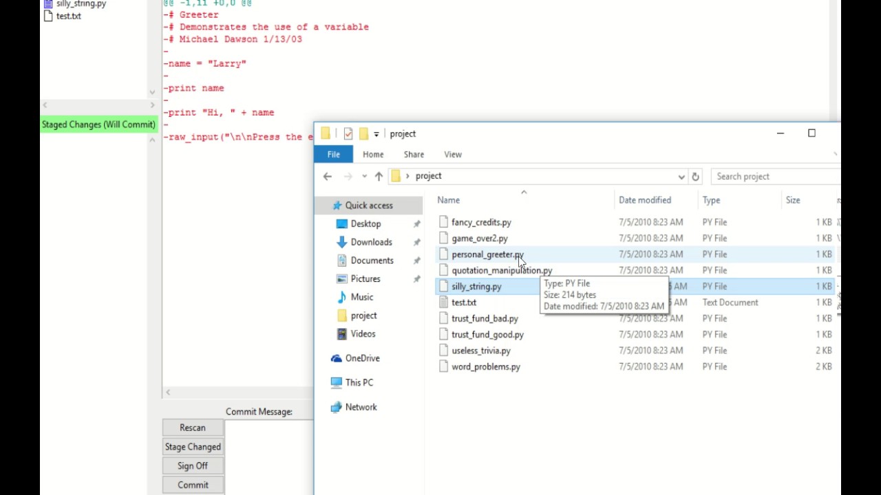 02  Using Git GUI on a Local Repository | Git Course