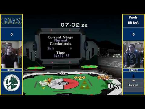 MIA5 - Napkin (Sheik) vs 2Shadez (Fox) - Pools
