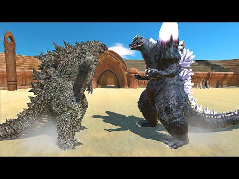 GODZILLA 2021 VS SPACE GODZILLA AT THE ARENA - Animal Revolt Battle Simulator