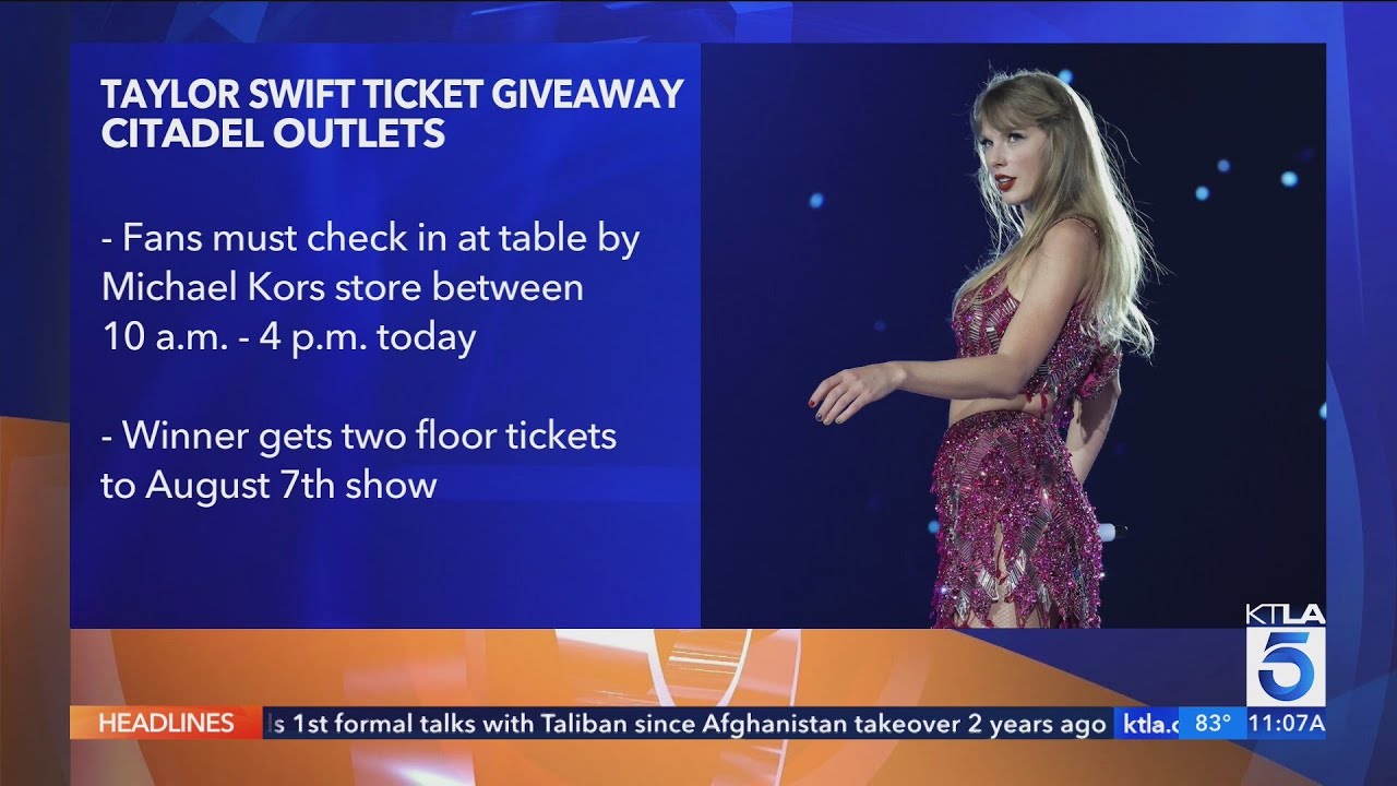 Citadel Outlets giving away tickets to Taylor Swift’s Eras Tour stop at Sofi Stadium