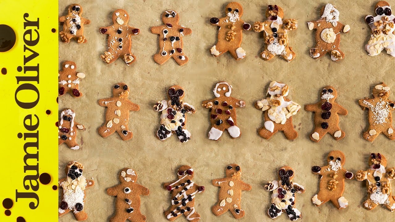 Christmas gingerbread men: Jools Oliver