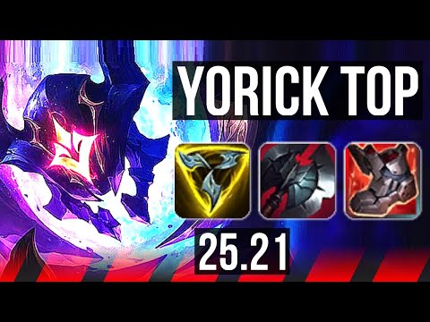YORICK vs JAX (TOP) | Legendary, 42k DMG, 600+ games | KR Master | 25.21