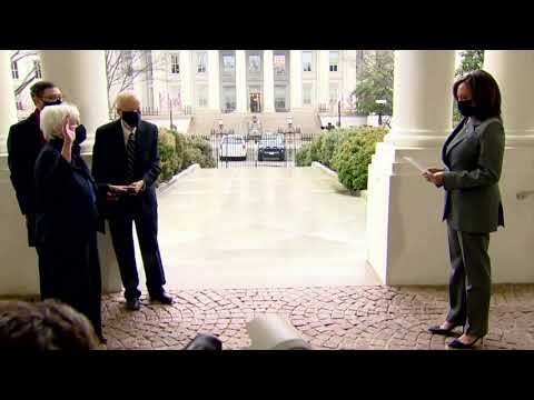 ジャネット・イエレンの宣誓式 (Janet Yellen's swearing-in ceremony)