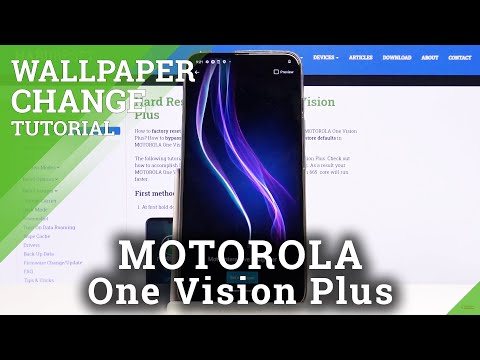 How to Change Wallpaper in MOTOROLA One Vision Plus – Refresh Screen Look