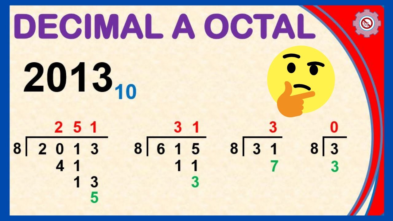 ✅ Decimal a Octal - Ejemplos Resueltos #1 | Sistemas Numéricos