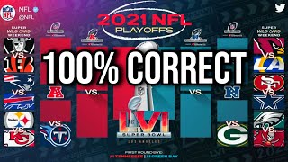 2021-2022 NFL Playoff & Super Bowl Predictions