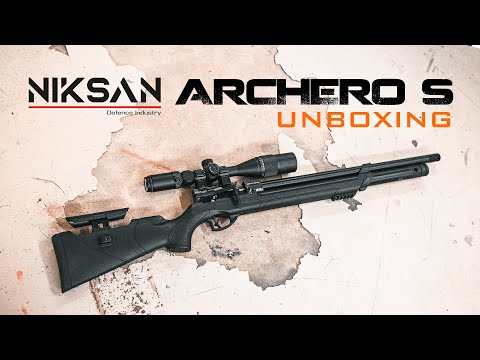 Unboxing Carabina PCP Niksan Archero S 5.5mm Com Bipé, 4 magazines e 280cc