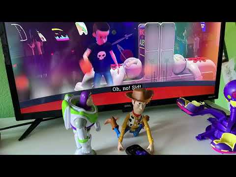 Woody and Buzz Jump out of the Toy Story movie