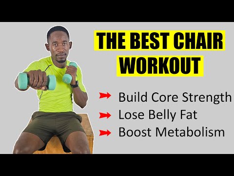 45 Minute Chair Workout for Abs and Core Strength No Repeats