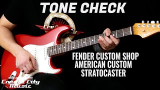 Video thumbnail for TONE CHECK: Fender Custom Shop American Custom Stratocaster by Cream City Music