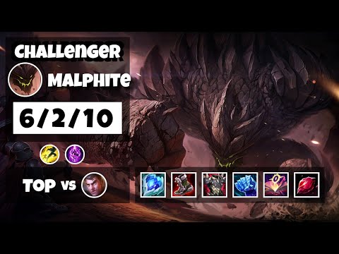 Malphite vs Jayce EU Challenger TOP (6/2/10) - v11.11