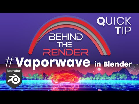 How to Make Vaporwave in Blender | Behind the Render (Quick Tip)
