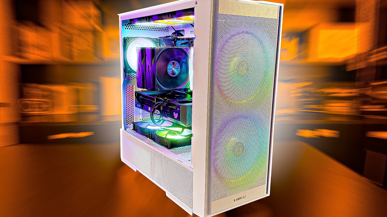 Montando um PC Branco e Preto no Lian Li Lancool 206 | RX 7600 XT,  Ryzen 7 5800x, FSP MP7