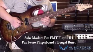 Video thumbnail for [MusicForce] Suhr Modern Pro HH Floyd Pau Ferro vs Maple Fingerboard - Gain Solo Tone Demo by Music Force Official