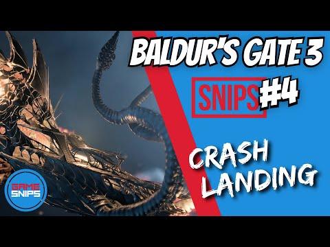 Baldur's Gate 3 - Nautiloid Crash Landing Scene