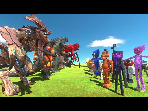 Monster War - Kaiju Team VS Creepy Monster Team - Animal Revolt Battle Simulator