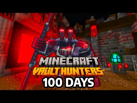 I Survived 100 Days as a VAULT HUNTER in Minecraft!