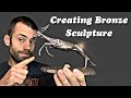 Casting Solid Bronze Impala. How Bronze Sculptures are Made.