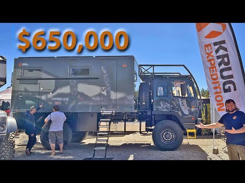 MONSTER 4x4 Krug Expedition CAMPER on Acela LMTV - FULL WALK THROUGH at @OverlandExpo