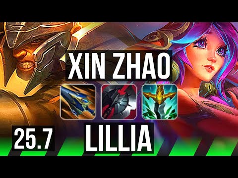 XIN ZHAO vs LILLIA (JGL) | 4/1/12 | EUW Diamond | 25.7