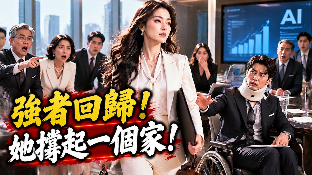 丈夫出車禍後，所有人都等著看他的軟弱妻子笑話，怎料她脫下圍裙回歸職場，瘋狂打臉眾人！#人生感悟 