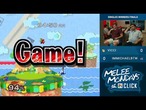 Melee Mondays at Click #6 — Singles L Top 8 — Vicci vs Immichaelbtw