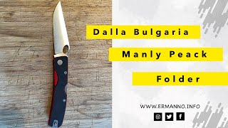 Manly Peack folder, il coltello bulgaro robusto e leggero.