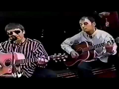 Oasis - Noel Gallagher and Bonehead - "Live Forever" acoustic for Much Music, Toronto, Canada 1995