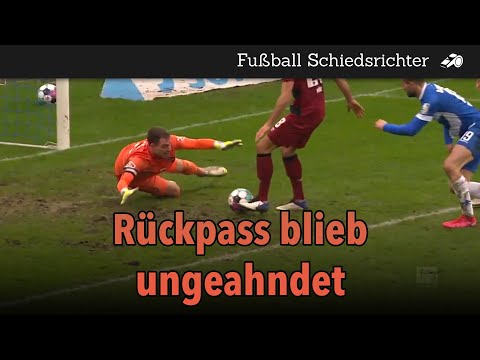 Pfiff des Spiels - Klarer Rückpass ungeahndet #02