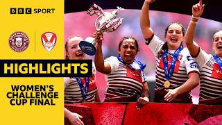 Warriors Retain Cup 🏆 | Wigan 54-6 St. Helens | Women's Challenge Cup Highlights | BBC Sport
