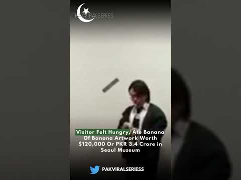 #south #Korean #art #student eats $120k #banana #artwork by Maurizio Cattelan at #museum of #art