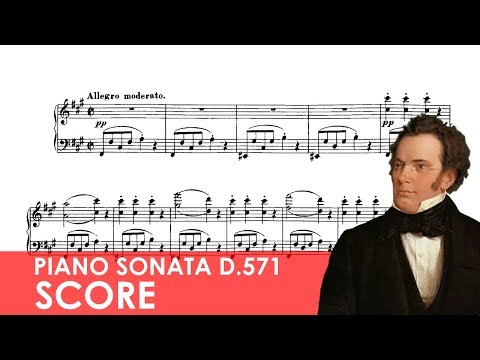 SCHUBERT Piano Sonata No. 8 in F-sharp minor (D.571) Score