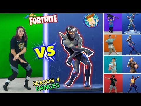 fortnite dance challenge in real life 2 season 4 dances hype orange justice - fgteev fortnite better give me my kids back
