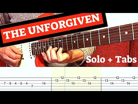 The Unforgiven - Solo Cover | Guitar Tutorial With Tabs