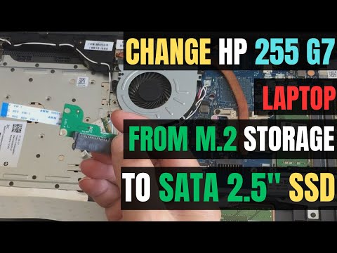 How To Upgrade HP 255 G7 laptop M.2 Storage To SATA 2.5" SSD Drive