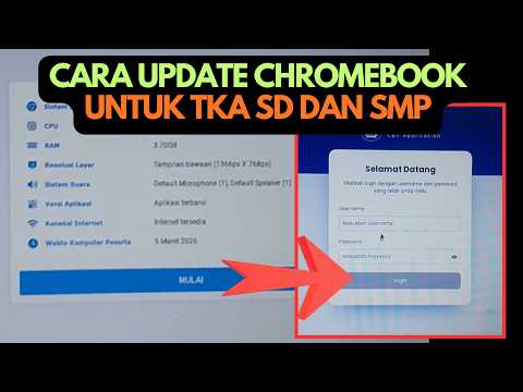 SUKSES! Cara UPDATE CHROMEBOOK Agar Bisa Dipakai TKA SD & SMP | 100% Berhasil