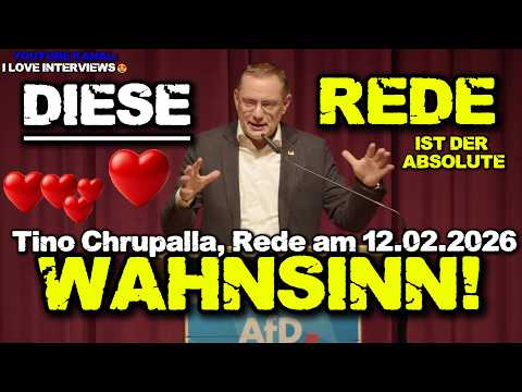 Tino Chrupalla, AfD: SEINE NEUSTE REDE! 💥"WAHNSINN" in Kaufbeuren/Bayern 12.02.2026!
