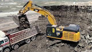 Power At The Mine: Caterpillar 352F Excavator Loads Overburden On Mercedes & MAN Trucks - Ascon Ltd