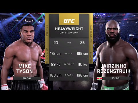 Mike Tyson vs Jairzinho Rozenstruik Full Fight - UFC 5 Fight Night